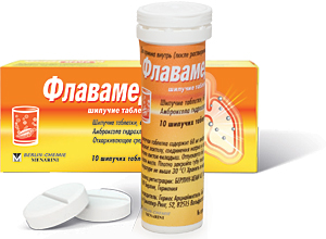 ფლავამედი® შუშხუნა ტაბლეტები / Flavamed effervescent tablets