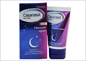 ღამის კრემი / Clearasil Ultra